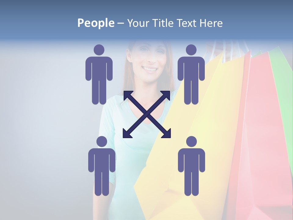 Woman Business Bag PowerPoint Template