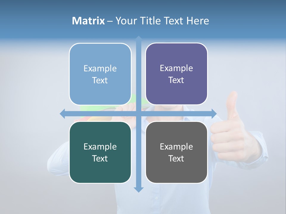 Rejoice Donate Man PowerPoint Template