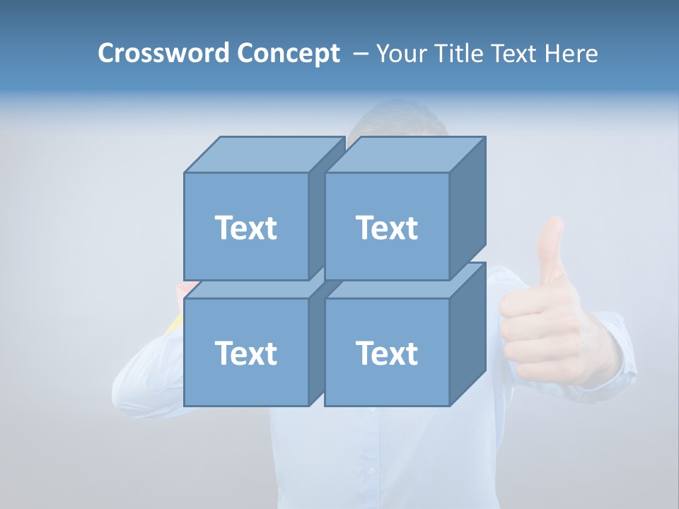 Rejoice Donate Man PowerPoint Template