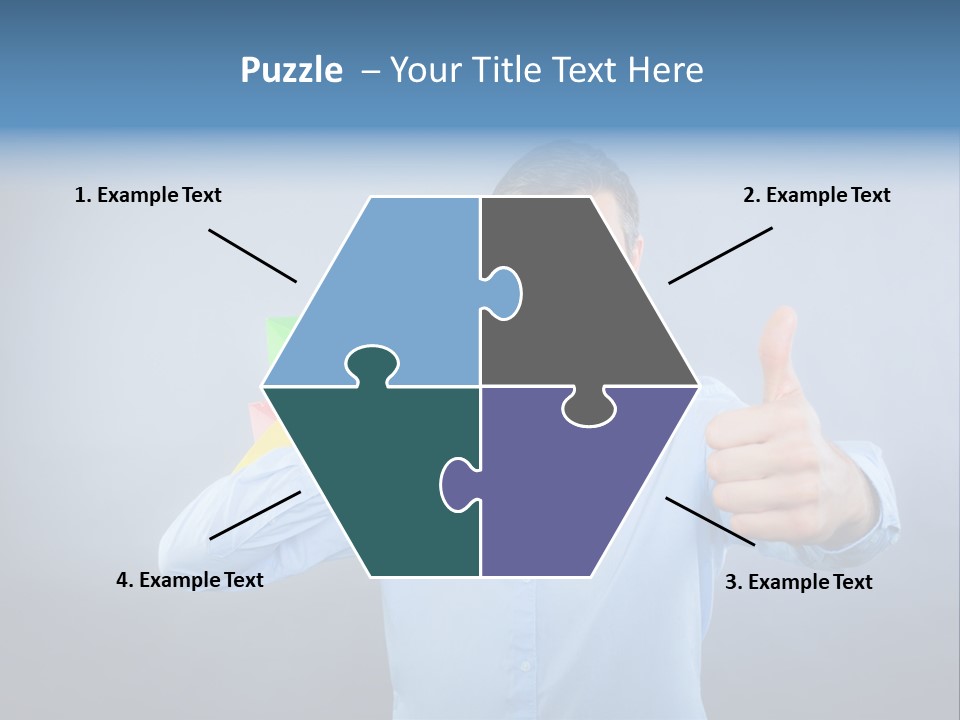 Rejoice Donate Man PowerPoint Template