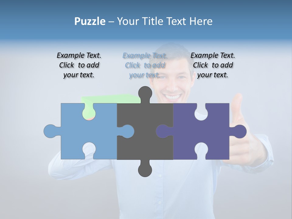 Rejoice Donate Man PowerPoint Template