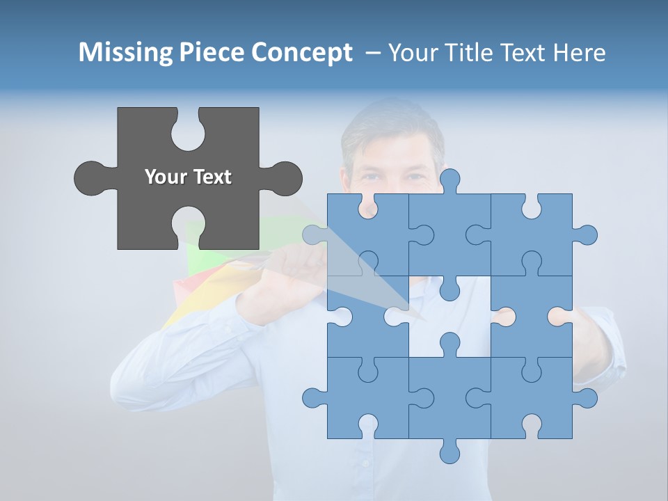 Rejoice Donate Man PowerPoint Template