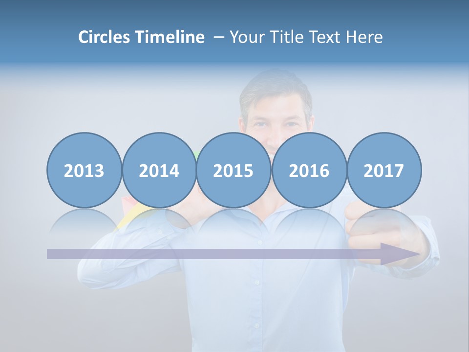 Rejoice Donate Man PowerPoint Template