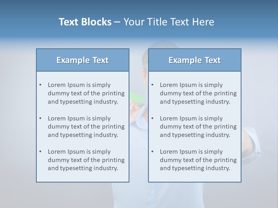 Rejoice Donate Man PowerPoint Template
