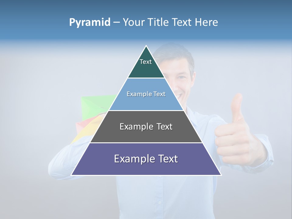 Rejoice Donate Man PowerPoint Template