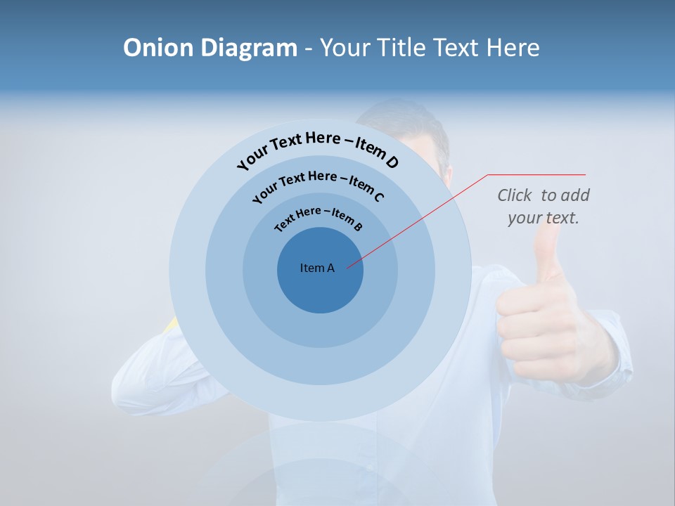 Rejoice Donate Man PowerPoint Template