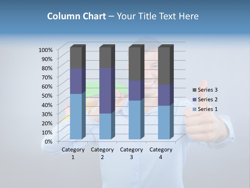Rejoice Donate Man PowerPoint Template