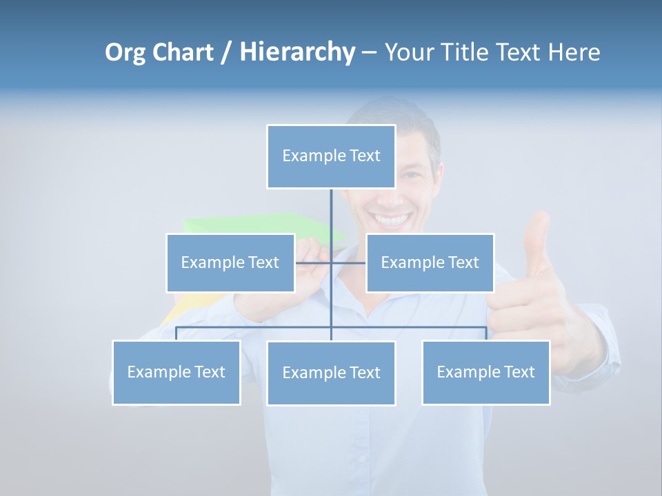 Rejoice Donate Man PowerPoint Template