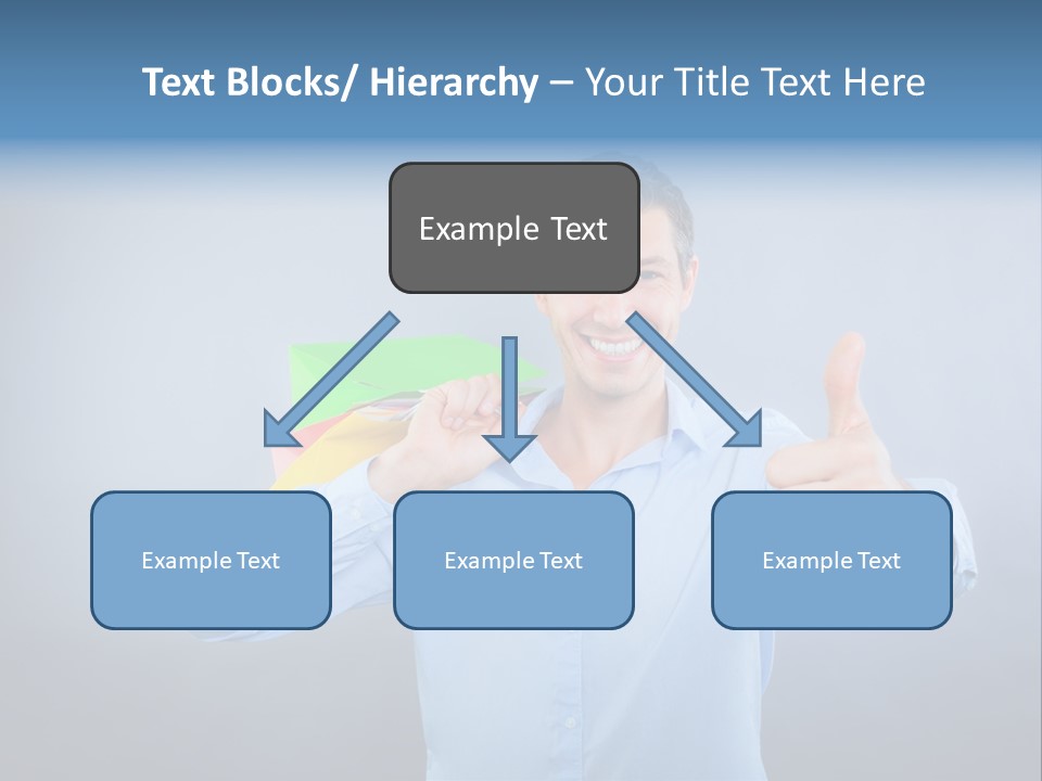 Rejoice Donate Man PowerPoint Template