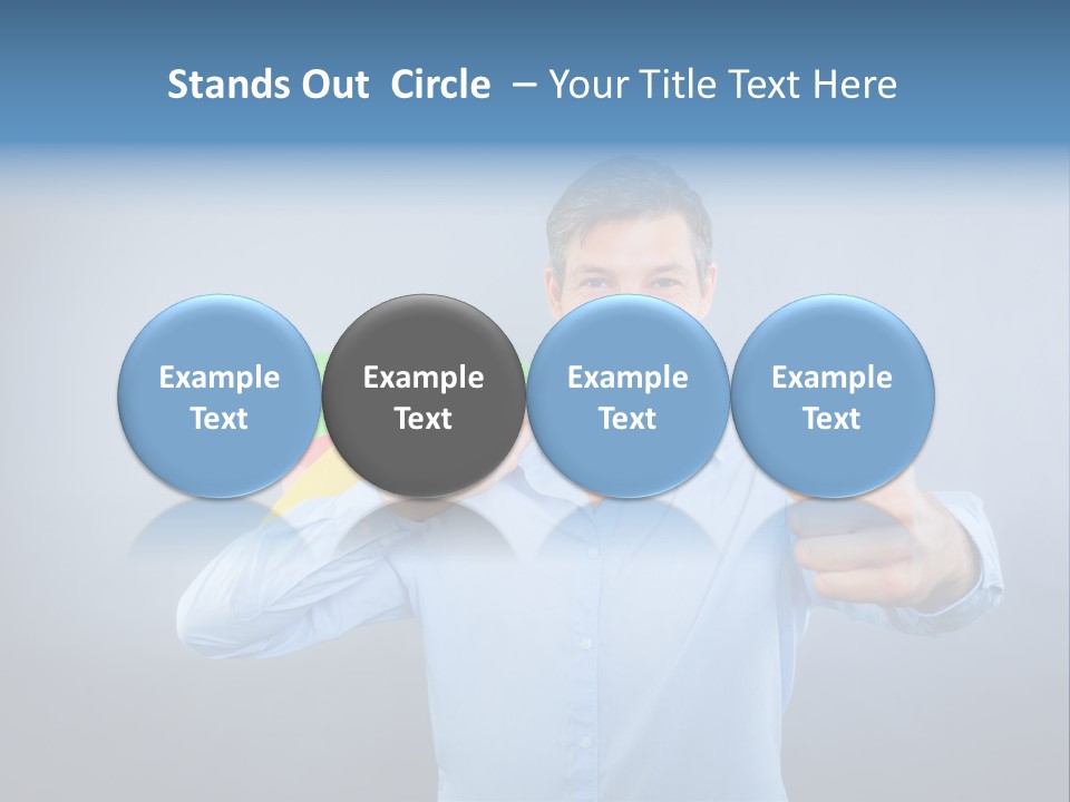 Rejoice Donate Man PowerPoint Template