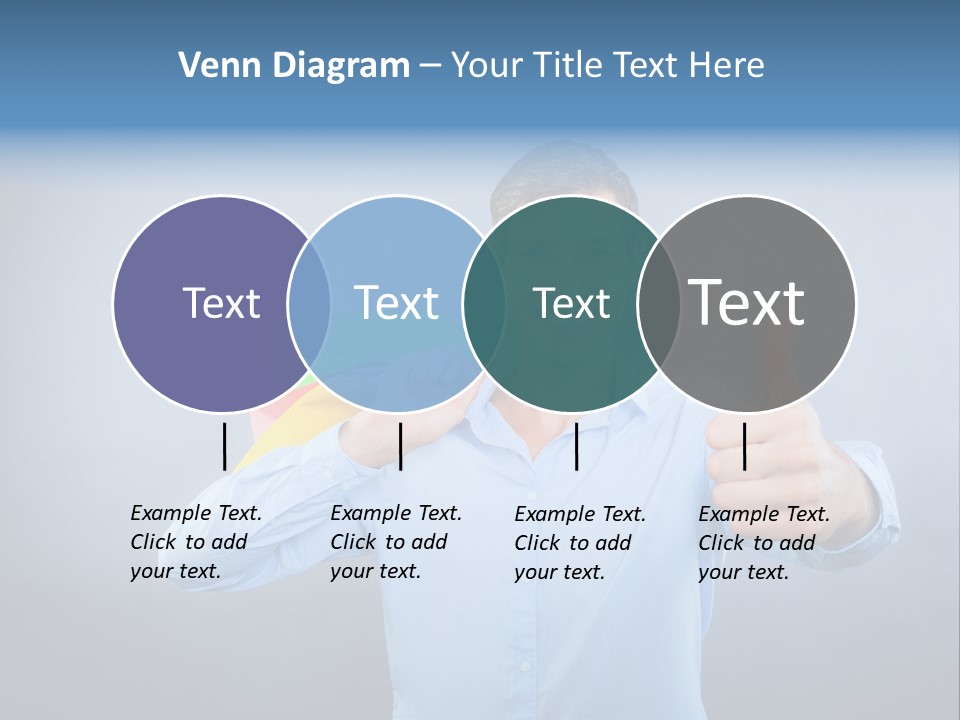 Rejoice Donate Man PowerPoint Template