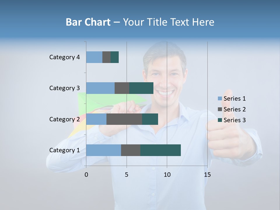 Rejoice Donate Man PowerPoint Template