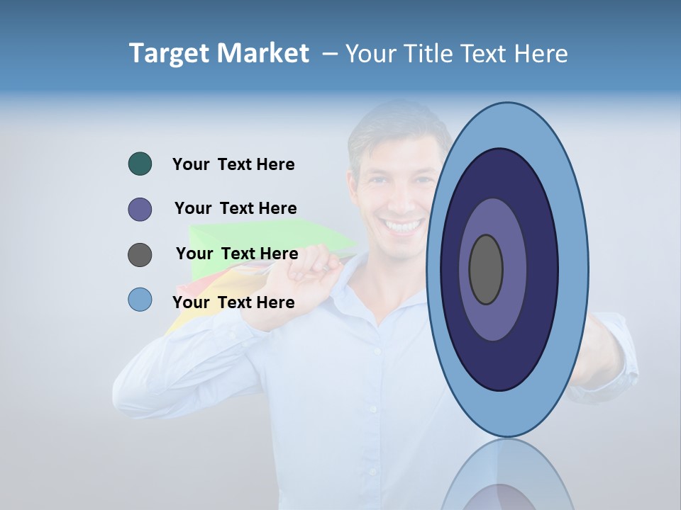 Rejoice Donate Man PowerPoint Template