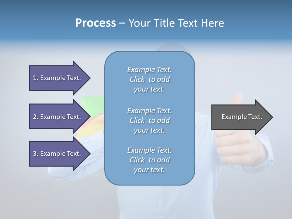 Rejoice Donate Man PowerPoint Template
