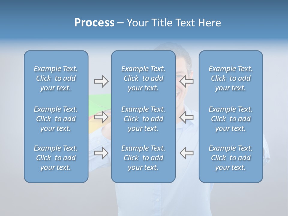 Rejoice Donate Man PowerPoint Template