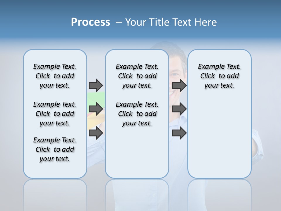 Rejoice Donate Man PowerPoint Template