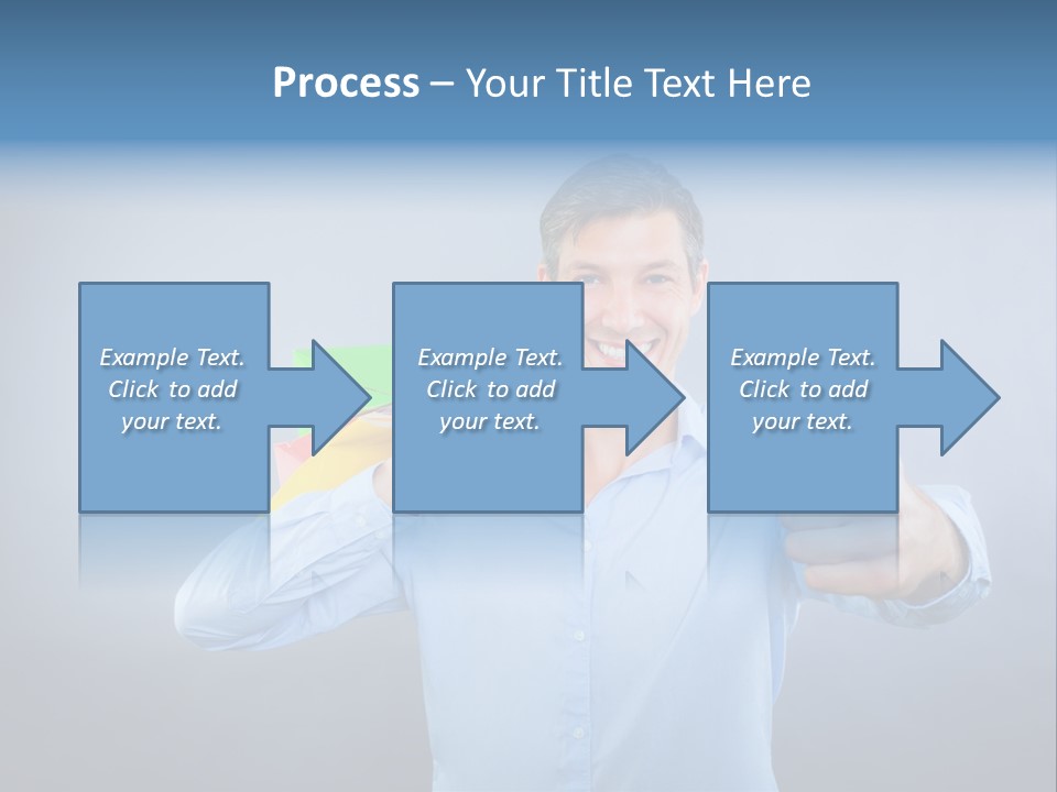 Rejoice Donate Man PowerPoint Template