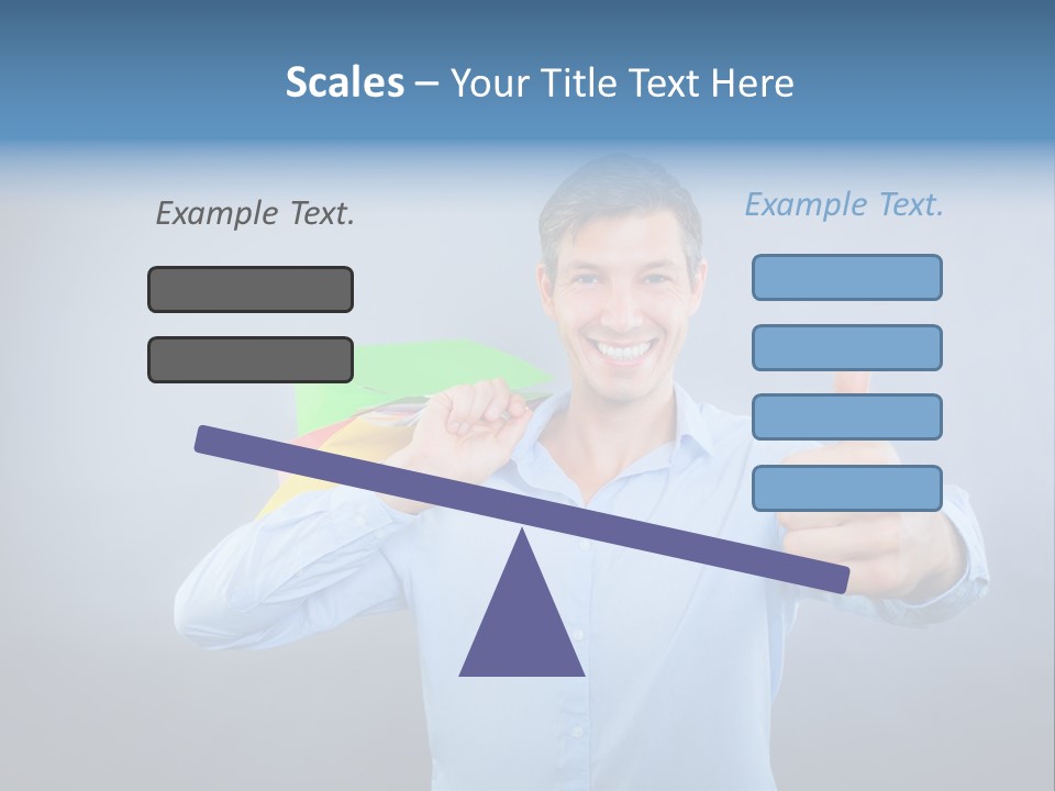 Rejoice Donate Man PowerPoint Template