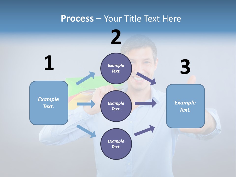 Rejoice Donate Man PowerPoint Template