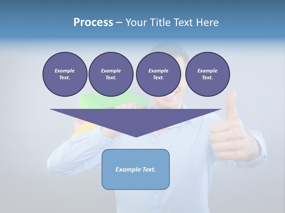 Rejoice Donate Man PowerPoint Template