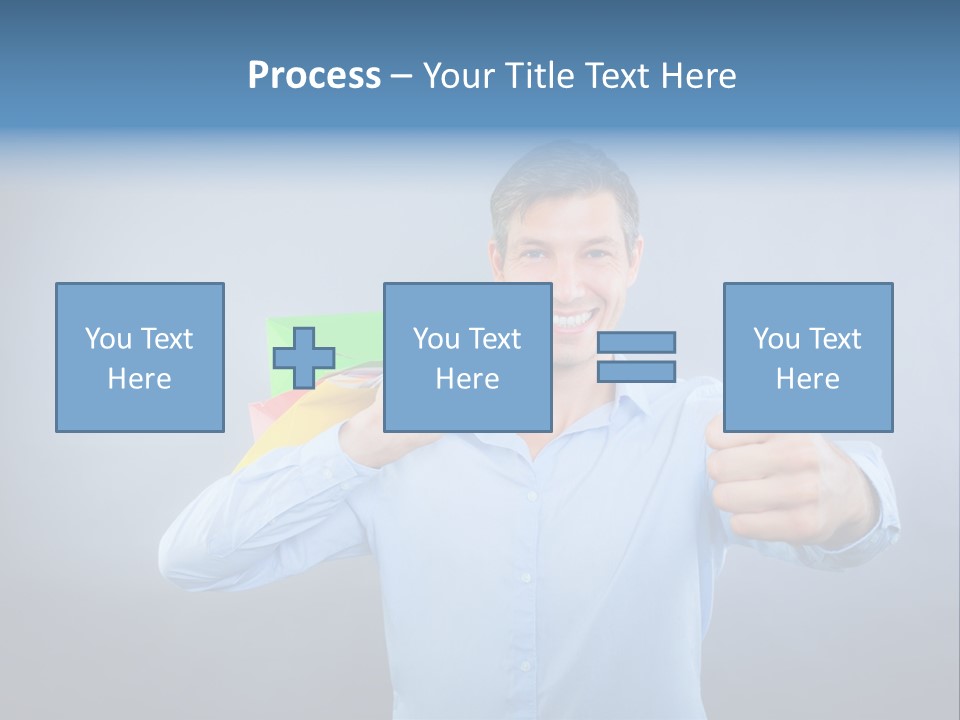 Rejoice Donate Man PowerPoint Template
