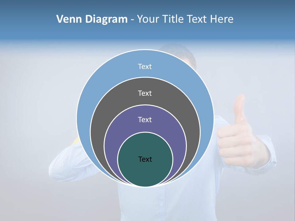 Rejoice Donate Man PowerPoint Template