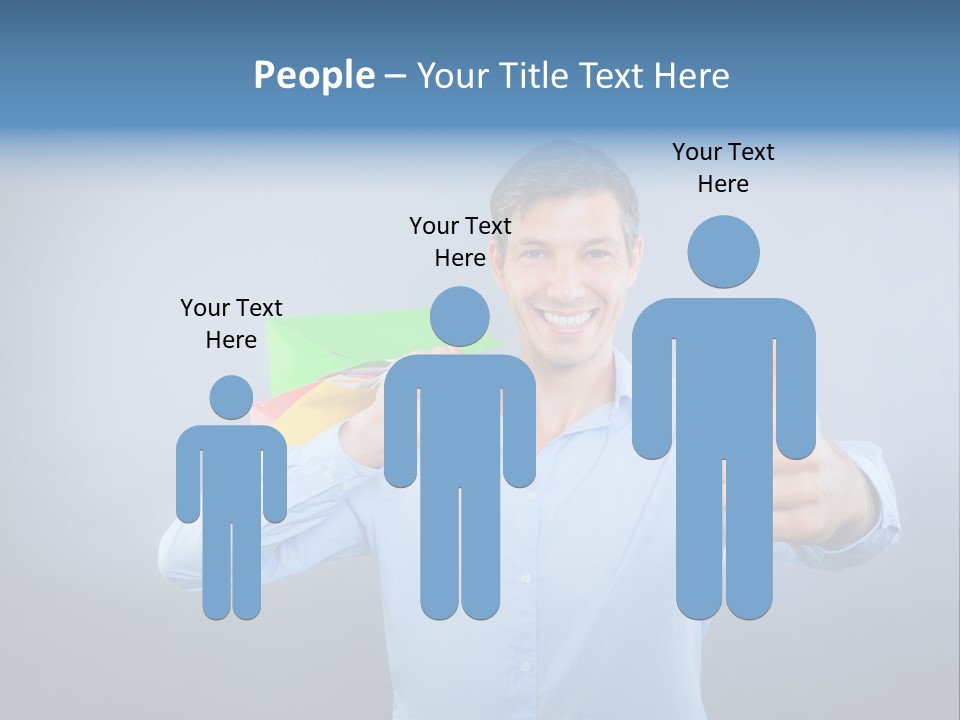 Rejoice Donate Man PowerPoint Template