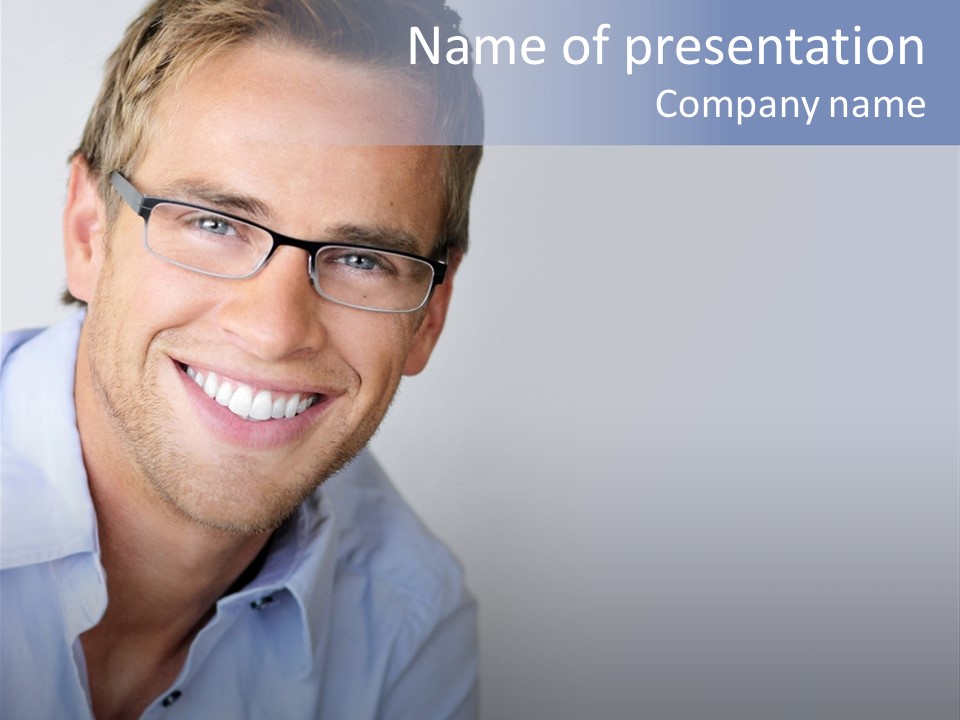 Hair Space Businessman PowerPoint Template