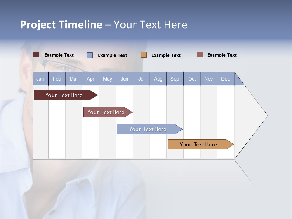 Hair Space Businessman PowerPoint Template