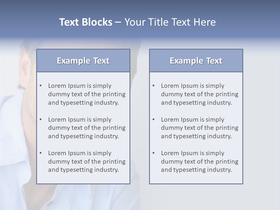 Hair Space Businessman PowerPoint Template