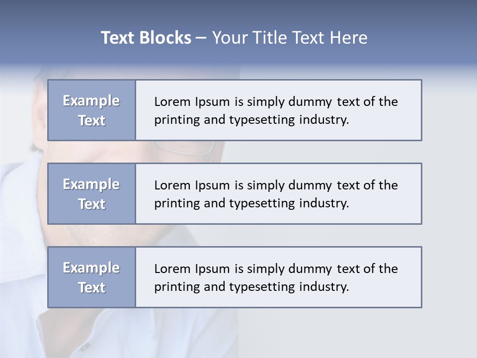 Hair Space Businessman PowerPoint Template