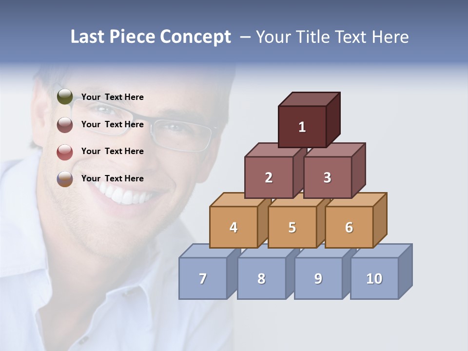 Hair Space Businessman PowerPoint Template