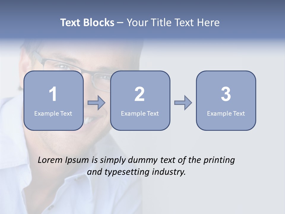 Hair Space Businessman PowerPoint Template