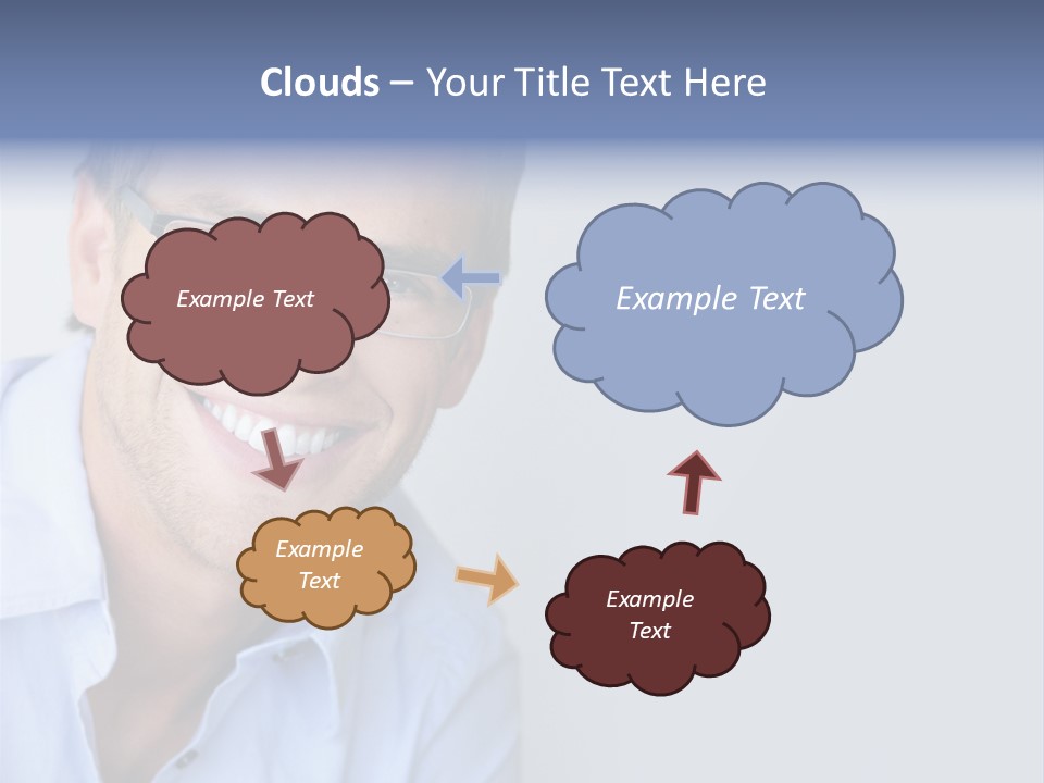 Hair Space Businessman PowerPoint Template