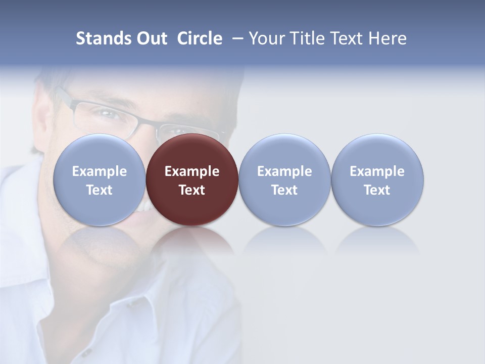 Hair Space Businessman PowerPoint Template