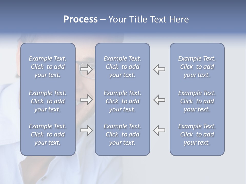 Hair Space Businessman PowerPoint Template