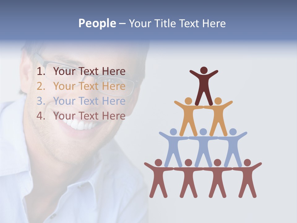 Hair Space Businessman PowerPoint Template