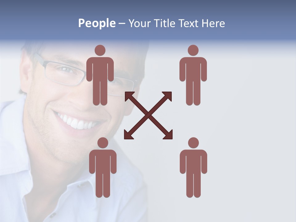 Hair Space Businessman PowerPoint Template