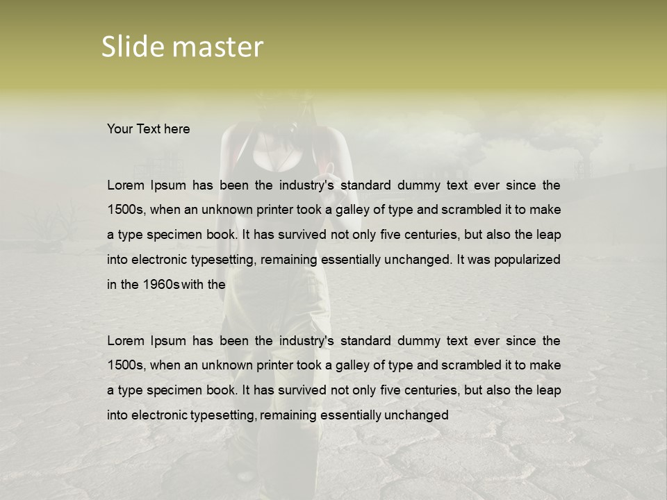 Landscape Safety Climate Change PowerPoint Template