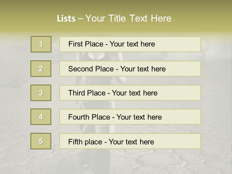 Landscape Safety Climate Change PowerPoint Template