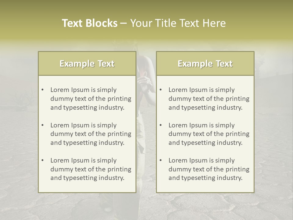 Landscape Safety Climate Change PowerPoint Template