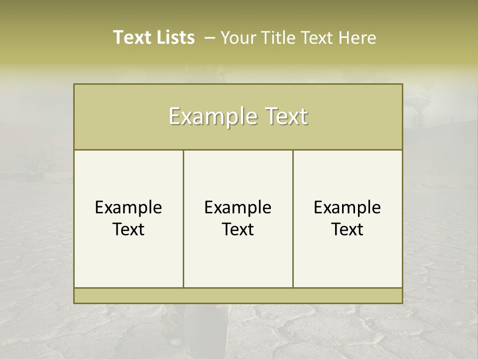Landscape Safety Climate Change PowerPoint Template