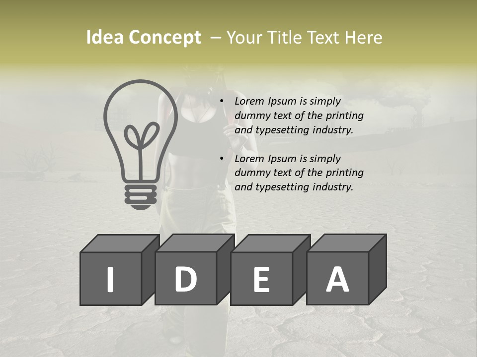 Landscape Safety Climate Change PowerPoint Template