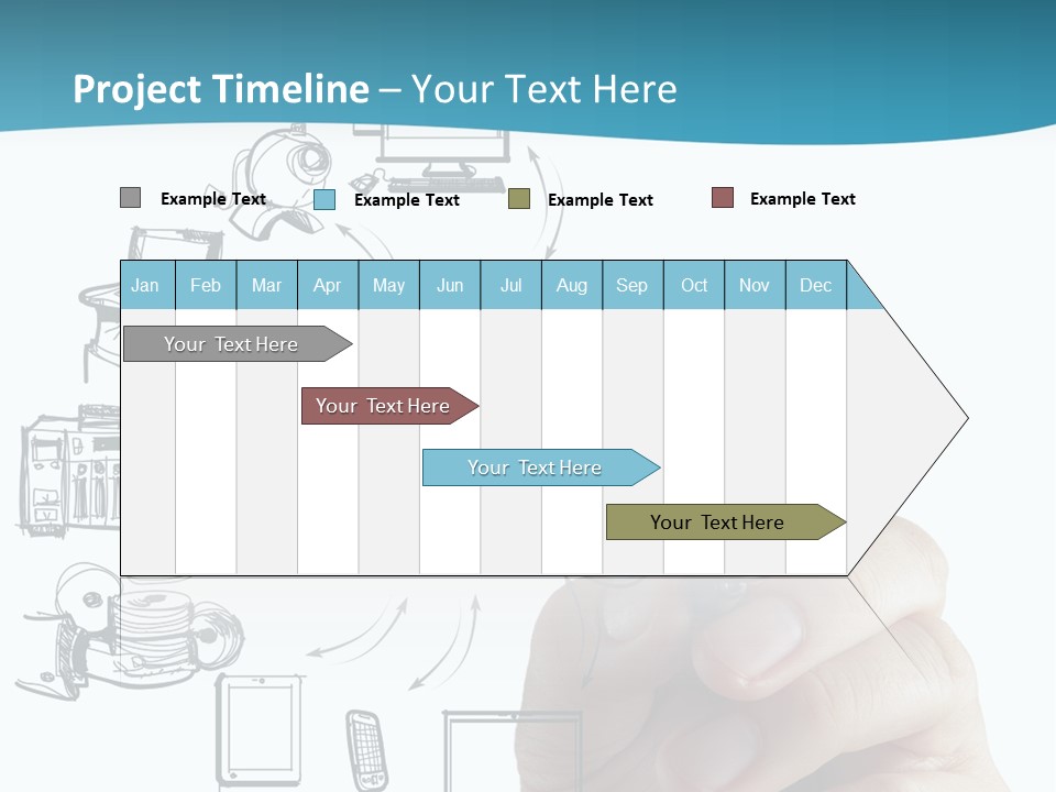 Businessman Server Idea PowerPoint Template