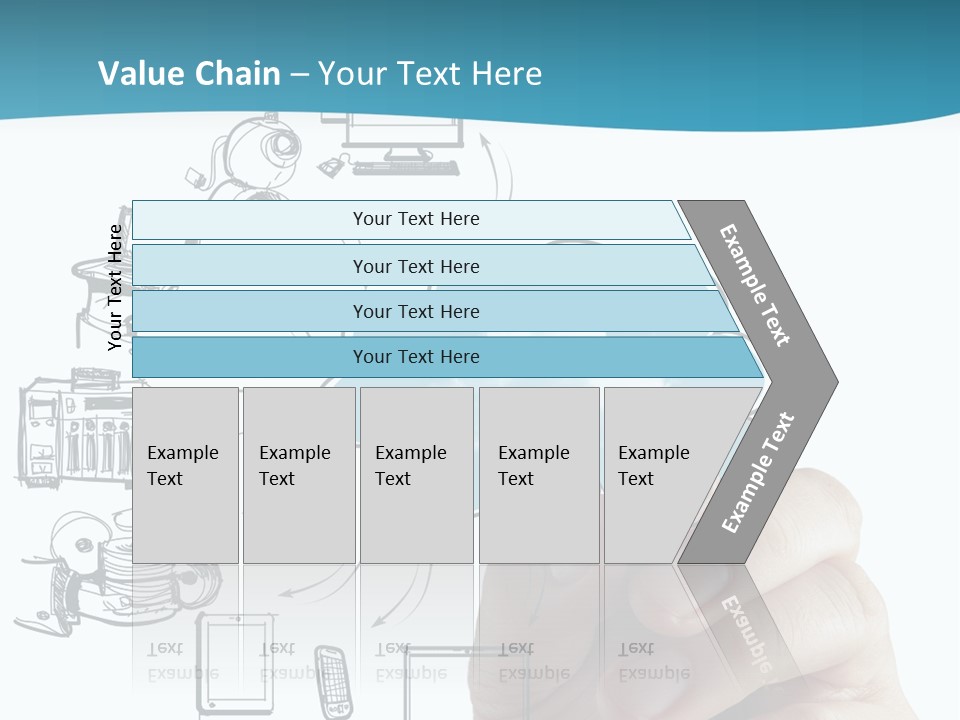 Businessman Server Idea PowerPoint Template
