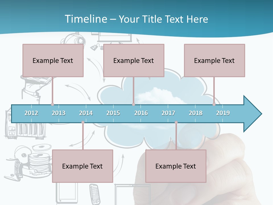 Businessman Server Idea PowerPoint Template