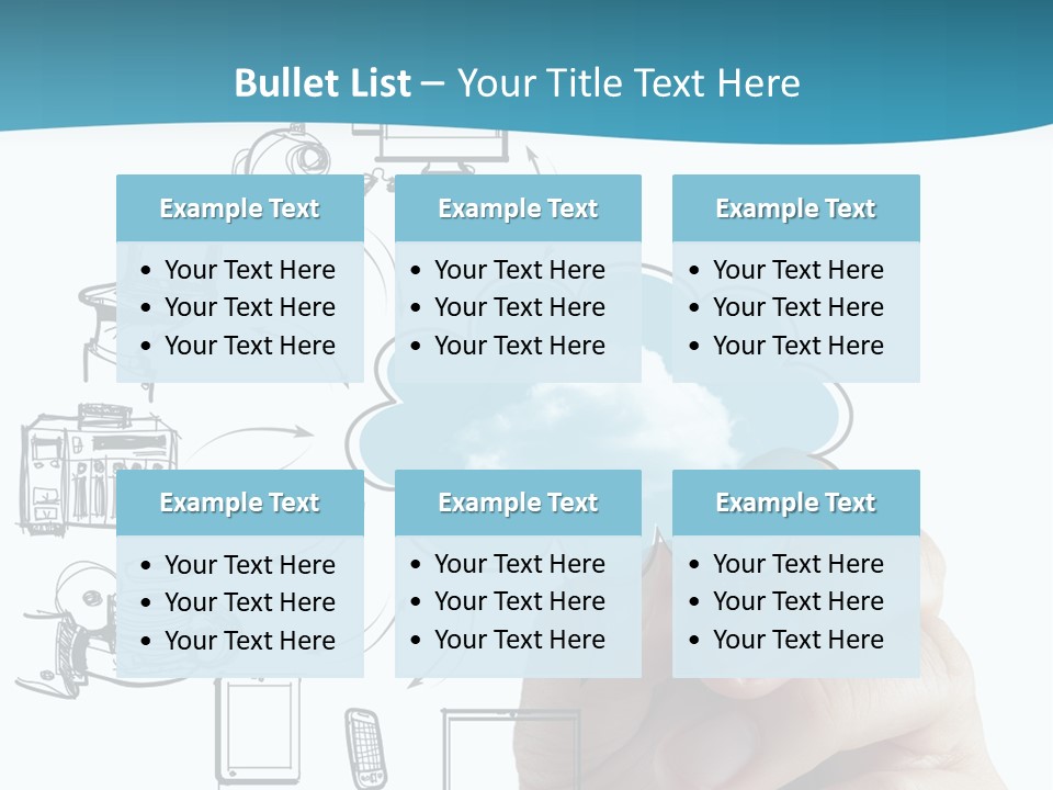 Businessman Server Idea PowerPoint Template
