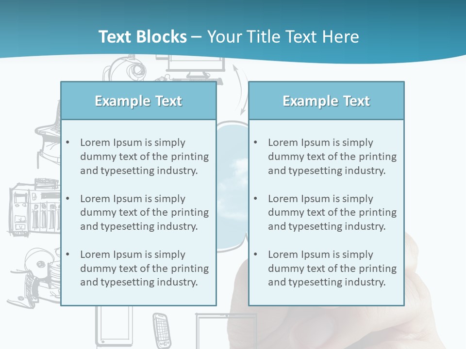Businessman Server Idea PowerPoint Template