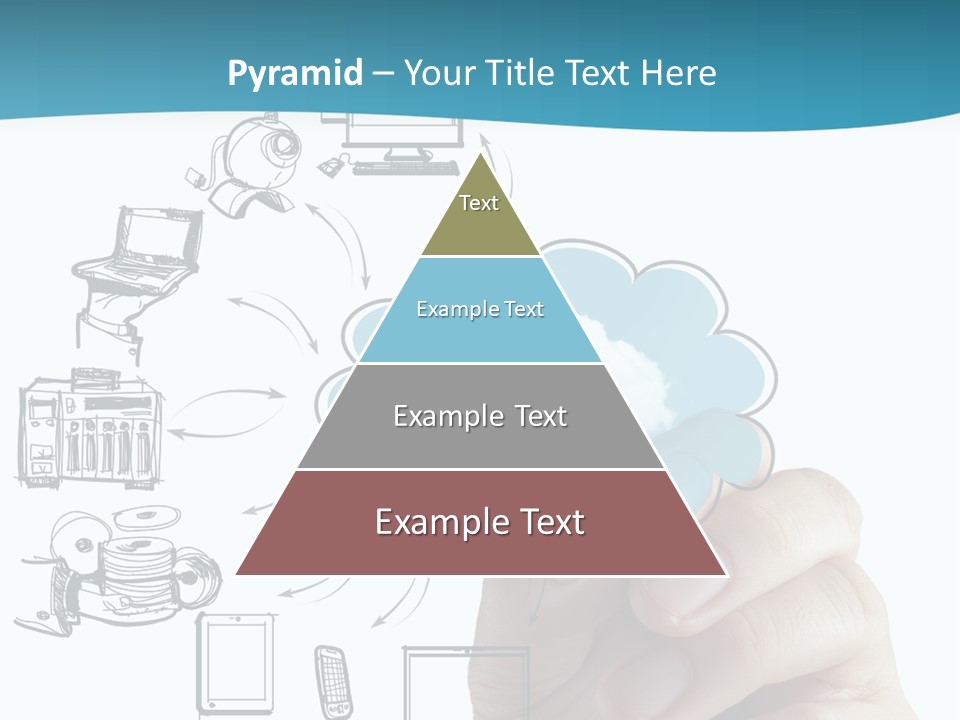Businessman Server Idea PowerPoint Template