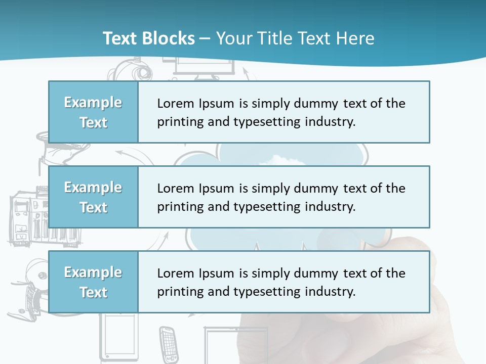 Businessman Server Idea PowerPoint Template